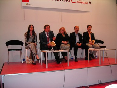 Salone del libro, Torino, 2008: con Brunamaria Dal Lago Veneri, Carmine Abate e Fabio Chiocchetti