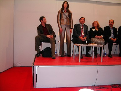 Salone del libro, Torino, 2008: con Brunamaria Dal Lago Veneri, Carmine Abate e Fabio Chiocchetti