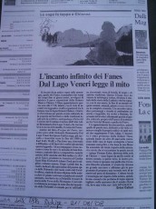 4c Il Corriere della Sera  Il Corriere dell’ Alto Adige-Il Regno dei Fanes con B. Dal Lago Veneri