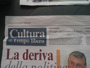 4p Il Corriere della Sera Il Corriere dell’Alto Adige-Il Regno dei Fanes con B. Dal Lago Veneri